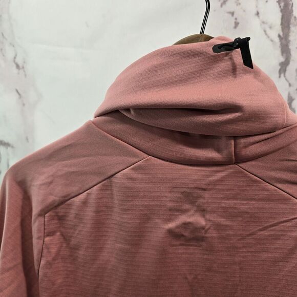 On Running Shirt Women Medium Dustrose Weather Pullover Mock Funnel Thumb Holes - Picture 6 of 12